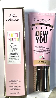 TOO FACED Tutti Frutti Dew You Fresh Glow Foundation in Light Beige- 1.35 fl oz - Image 1 of 2