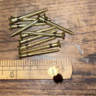 #6 X 1-1/2 Wood Screws Slotted Flat Head Solid Brass Traditional Slotted Head