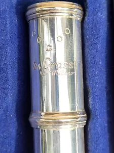 GRASSI MILANO VINTAGE ITALY FLUTE, REVISED,(= YAMAHA YFL 211)/ FLAUTO TRAVERSO - Foto 1 di 24
