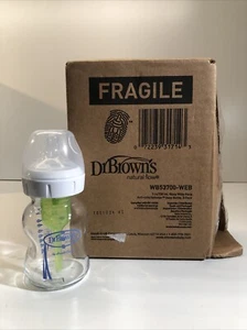 Open Box -Dr. Browns Options + GLASS Natural Flow Baby Bottles 5 Ounce, 3 Pack - Picture 1 of 1