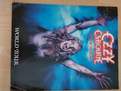 OZZY OSBOURNE BARK AT THE MOON WORLD TOUR PROGRAMME 1984 ORIGINAL BOOK 11” X 14” - Image 1 of 4