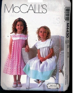 OOP McCalls 4430 Mädchen Kleid mit Kragen Sommermuster Größe 6 7 8 - Bild 1 von 2