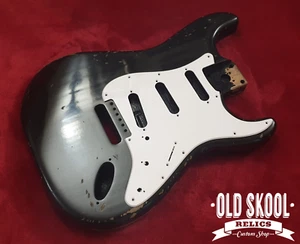 Corpo chitarra Stratocaster stile Eric Clapton Blackie Made To Order reliquia pesante - Foto 1 di 8