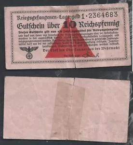 ALLEMAGNE . 10 REICHSPFENNIG . LAGERGELD . SERIE 1 - Foto 1 di 1