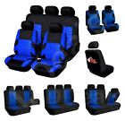 Black Blue Tyre Tracks Car Seat Covers Cover Protectors Front Rear Set For MG ZR