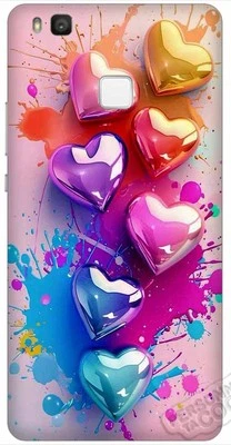 Cover custodia In Plastica Rigida Compatibile Con Huawei P9 Lite,Design,cuore - Immagine 1 di 4