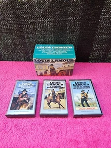 Louis L'Amour A Ranger Rides Again Audio Boxed Set 3 Cassette Tape - Bild 1 von 8