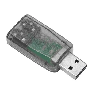 USB to 3.5mm Mic Headphone Jack Stereo Headset 3D Sound Card Audio Adapter9865 - Picture 1 of 8