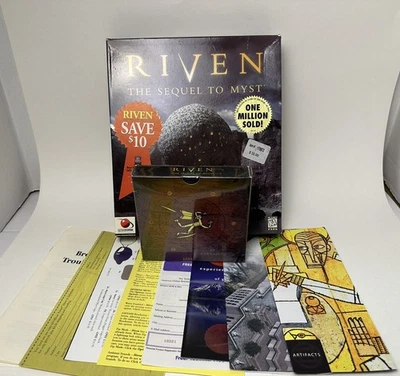 NEW! Riven: The Sequel to Myst (Windows/Mac, 1997, BIG BOX) Sealed Discs CD CIB - Image 1 of 4