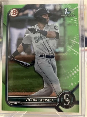 2022 Bowman - Prospects Victor Labrada #BP-150 Neon Green Border /399 (RC) - Image 1 of 2