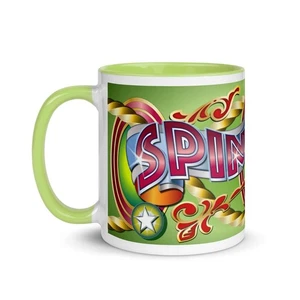 SPIN 'n' SPEED Fairground Art Waltzer FunFair Ride Theme Park Coffee Tea Mug - Picture 1 of 8
