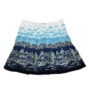 Talbots Plissee A-Linie Venedig Print Rock Gr. 20 Baumwolle Reise Business Freizeit - Bild 1 von 10