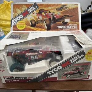 Vintage 1988 Tyco Turbo Hopper #027 Dune Buggy completo telecomando scatola radiocomandata - Foto 1 di 15