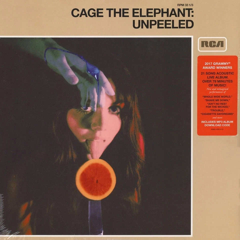 Cage The Elephant UNPEELED Acoustic Live Album RCA RECORDS New Black Vinyl 2 LP - Image 1 of 2