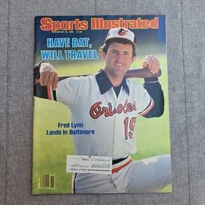 Sports Illustrated 18. März 1985 Fred Lynn Cover Top Zustand  - Bild 1 von 3
