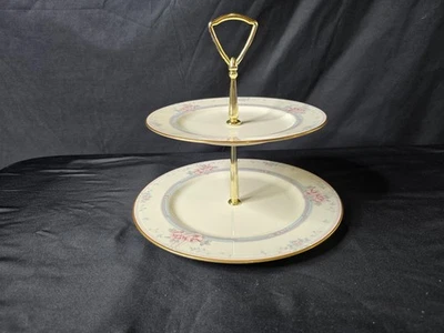 Noritake  Magnificence 2 Tier Tidbit Tray - Image 1 of 4