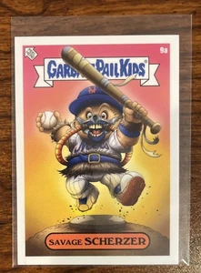 2022 Topps MLB x GPK / Alex Pardee, Max Scherzer "Savage Scherzer" 9a - Bild 1 von 2
