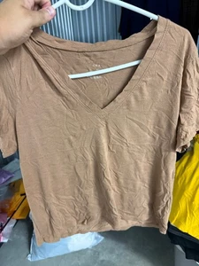 Top manga corta cuello en V A New Day para mujer M - Imagen 1 de 2