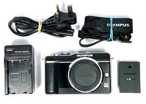 Olympus PEN E-PL1 12.3MP Digital Camera Black Body **1453 shots** #1272 - Picture 1 of 11