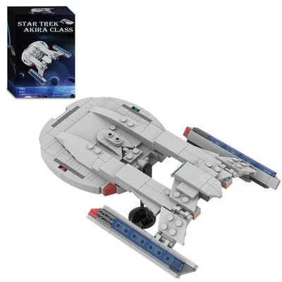 Star Trek Akira Class Eaglemoss Building Blocks MOC Starship Model Kit Boxed - Image 1 of 4
