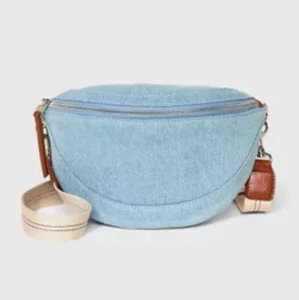 Universal Thread Damen Denim Gürteltasche / Bauchtasche - Light Wash Blue - Bild 1 von 6