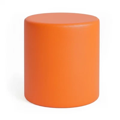 Sitzhocker Sitzwürfel Hocker Styroporkern Orange Ø39 x 45cm KAIKOON Neu - Bild 1 von 4