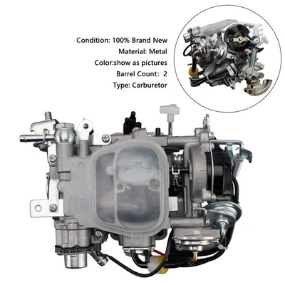 🚘Carburetor 21100-75030 For Toyota 4Y Hiace 4Runner HILUX 1Y 2Y 3Y 4Y 1RZ Foto 1 de 4