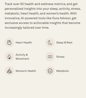 NEW SEALED Oura Ring 4 Smart Ring 4th Gen. Size 8 Stealth Activity Tracker - Image 1 of 4