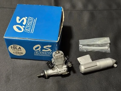 O.S. Engine 10LA (Silver) with muffler Airplane Engine New in Box  Made in Japan - Image 1 of 4
