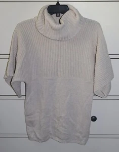 Maglione donna BCBG cropped kimono manica corta girocollo "avena" taglia M - Foto 1 di 8