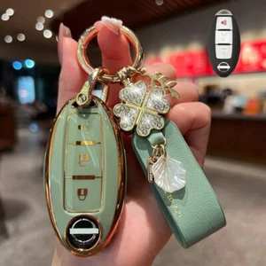 TPU Car Remote Key Cover Case Shell For Nissan Qashqai X-Trail T31 Juke Kicks T - Picture 1 of 9