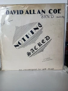 NOTHING SACRED David Allan Coe Band LP Vinyl dated 3-17-1979 D.A.C. Records - Picture 1 of 8