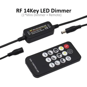 Mini LED Dimmer 12V 6A RF Wireless 14Key 2.4G Remote Control Single Color LED - Picture 1 of 6
