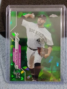 2020 TOPPS CHROME SAPPHIRE GREEN ANTONIO SENZATELA #U-40 23/45 COLORADO ROCKIES - Picture 1 of 3