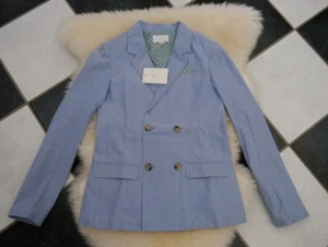 NWT 100% AUTH Gucci Kids Colored Cotton Oxford pastel Blue Jacket $598 - Picture 1 of 9