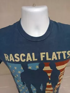 CAMISETA MANGA CORTA RASCAL FLATTS BACK TO US ADULTO AZUL MEDIO GRÁFICO AMERICANO - Imagen 1 de 11