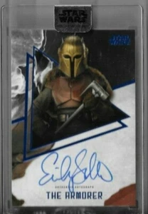 2021 Topps Star Wars Stellar Blue Emily Swallow Armorer Auto Autograph #ed / 25 - Picture 1 of 1