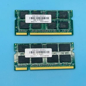 PNY 4GB (2X2GB) PC2-6400 Laptop RAM Memory DDR2 200 Pin SoDimm B0QJT-T - Picture 1 of 1