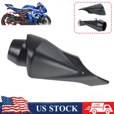 Silenciador de escape negro mate de acero inoxidable deslizable para Suzuki GSXR 1000 R 17-22 Foto 1 de 4