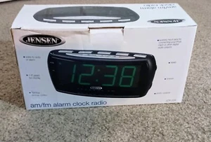 Jensen JCR-208A LARGE DISPLAY AM/FM Alarm Clock Radio Working - Picture 1 of 2