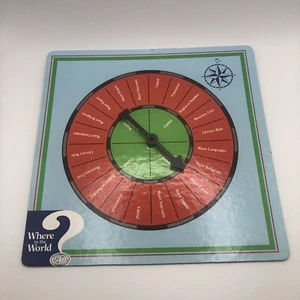 Where In The World Geography Board Game Replacement Piece Part Spinner Only - Picture 1 of 6