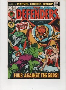 Defenders #3, Gil Kane Cover, Silver Surfer, Nameless One, VF/NM 9.0, 1972,Scans - Picture 1 of 2