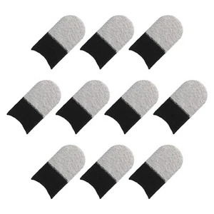 Mobile Doigt Manches Pouce Manchette Gris Noir, Anti-Transpiration Lot de 10 - Photo 1 sur 6