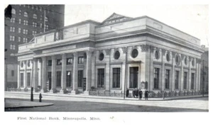 FIRST NATIONAL BANK Minneapolis, Minnesota MN - Postcard - Picture 1 of 2