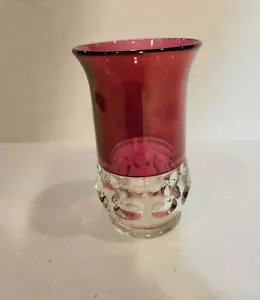 Vintage Kings Crown Ruby Tumbler with Flared Rim - Picture 1 of 4