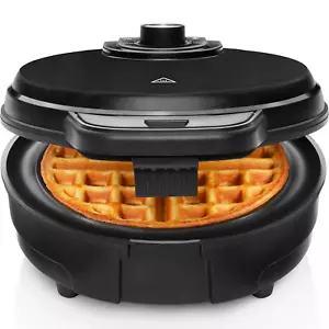 Chefman Anti-Overflow Belgian Waffle Maker, Non-Stick, Shade Selector, Black - Picture 1 of 12