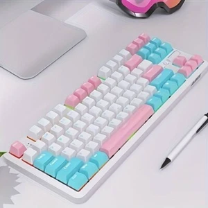 Ajazz K870T PRO Wireless Bluetooth RGB Mechanical Keyboard 2000mAh(Brown Switch) - Picture 1 of 5