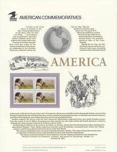 US Commemorative Panel #376 Scott C131 AMERICA '91 CV $12 - Picture 1 of 1