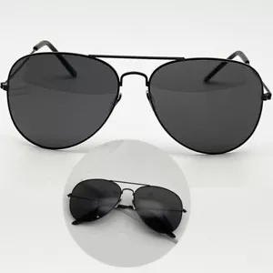 Gafas de sol vintage retro con marco de metal negro clásico para hombre dama mujer - Imagen 1 de 8