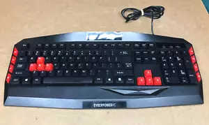 Cyberpower PC Gaming Tastatur Multimedia Gaming Kabelgebunden USB Keyboard - Bild 1 von 9